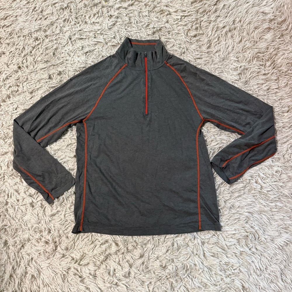 Women’s Medium Grey Cloudveil Long Sleeve Athletic Polo Shirt. Good Condition.